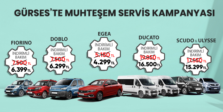 4.299 TL'den başlayan yaz bakım fırsatları Gürses'te!